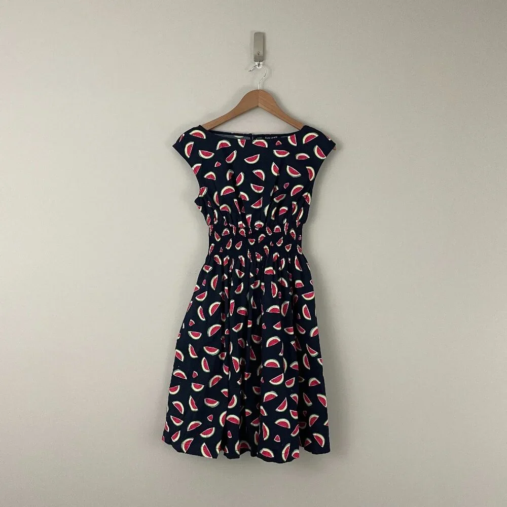 Kate Spade Watermelon Party Blaire Dress Parisian Navy Size Small
